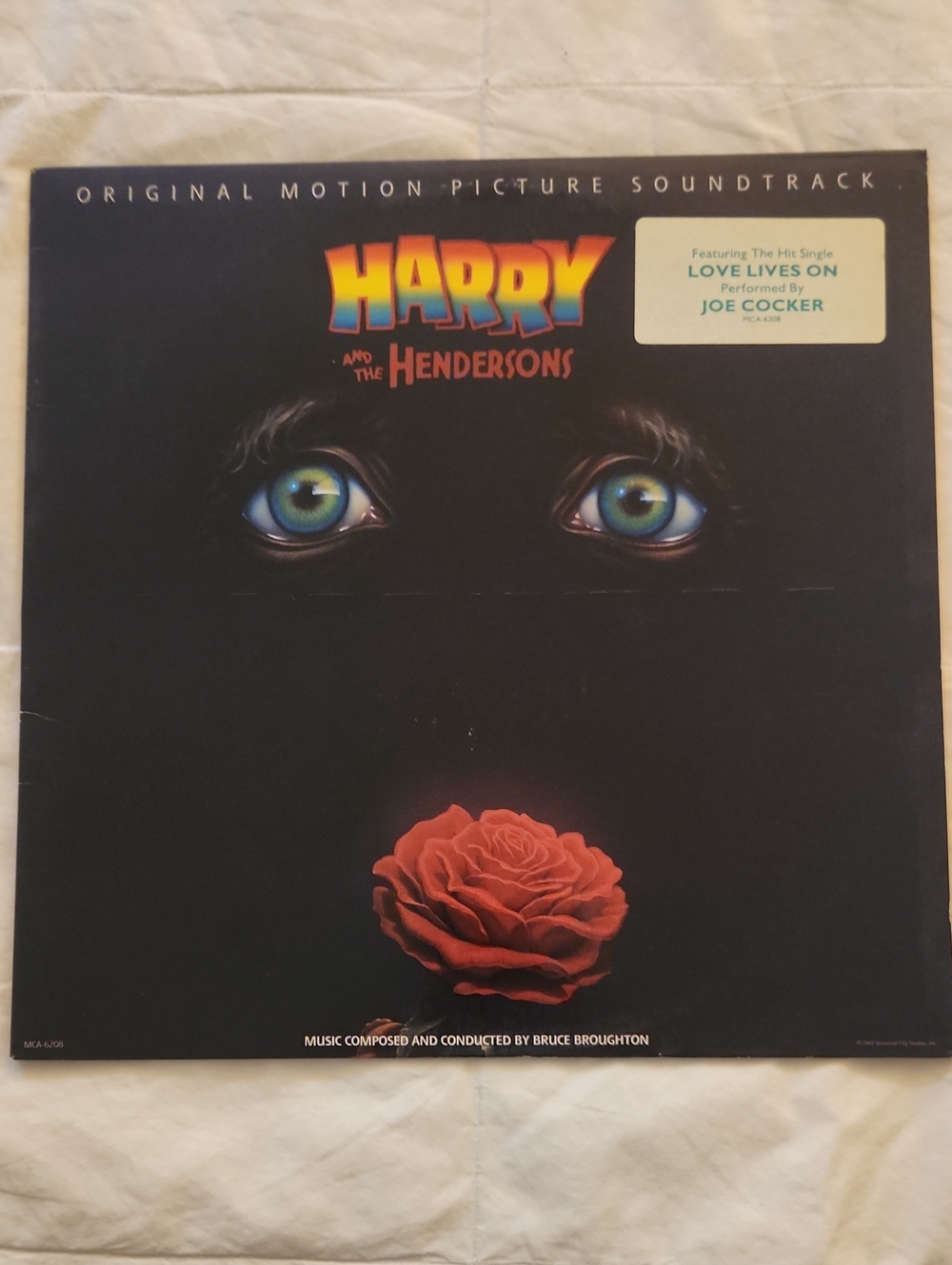 Harry and the Hendersons Original Motion Picture Soundtrack Vinyl DJ COPY NM EX